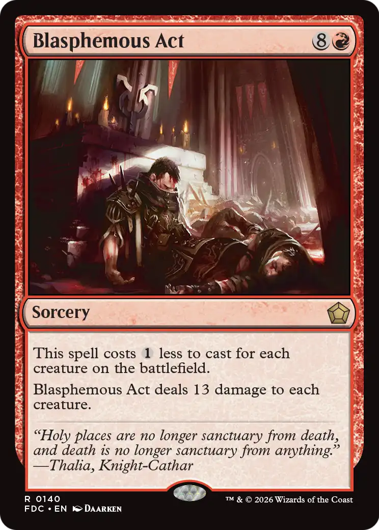 Blasphemous Act [Foundations Commander] | Exor Games Bridgewater
