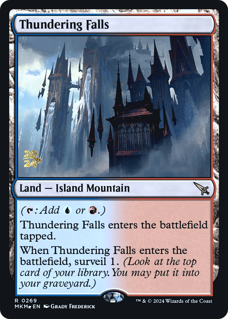 Thundering Falls [Murders at Karlov Manor Prerelease Promos] | Exor Games Bridgewater