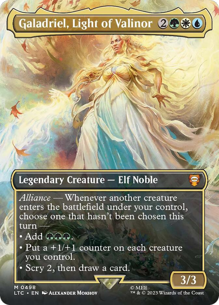 Galadriel, Light of Valinor (Borderless) [The Lord of the Rings: Tales of Middle-Earth Commander] | Exor Games Bridgewater