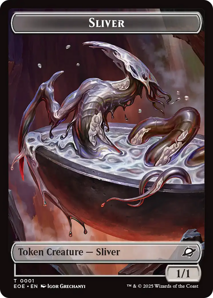 Robot // Sliver Double-Sided Token [Edge of Eternities Tokens] | Exor Games Bridgewater