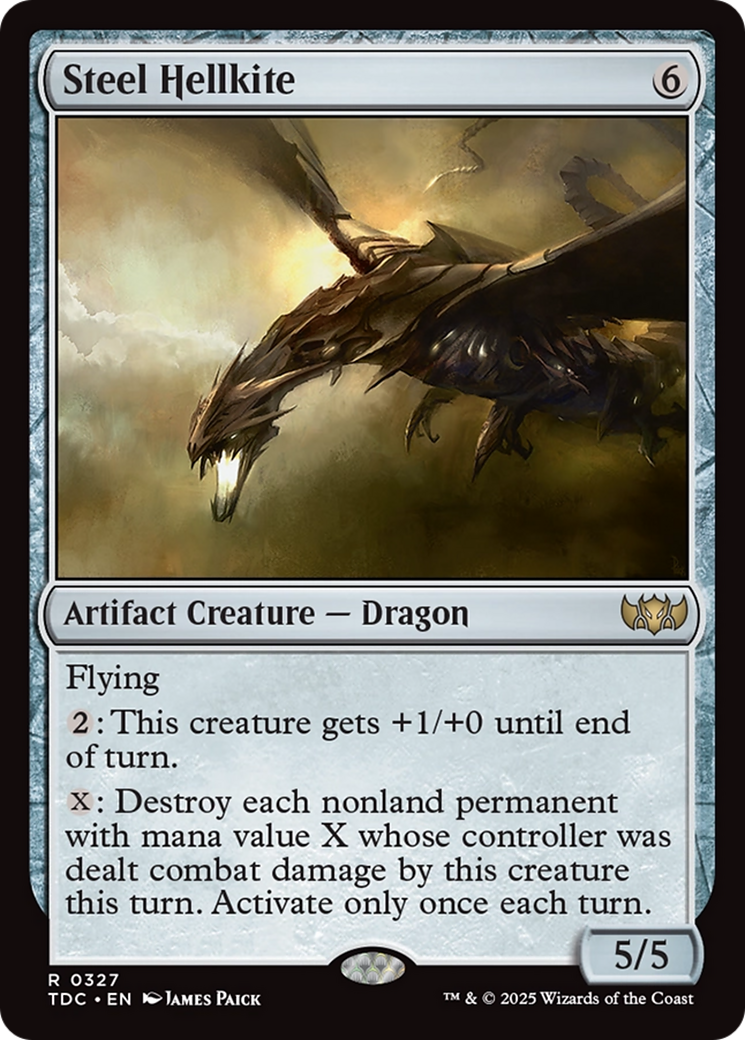Steel Hellkite [Tarkir: Dragonstorm Commander] | Exor Games Bridgewater