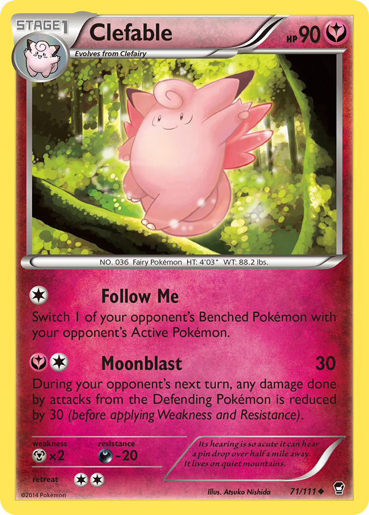 Clefable (71/111) [XY: Furious Fists] | Exor Games Bridgewater