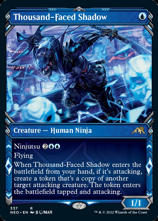 Thousand-Faced Shadow (Showcase Ninja) [Kamigawa: Neon Dynasty] | Exor Games Bridgewater