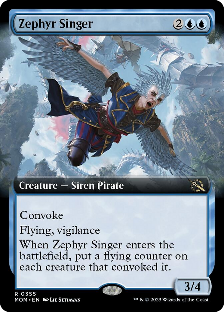 Zephyr Singer (Extended Art) [March of the Machine] | Exor Games Bridgewater