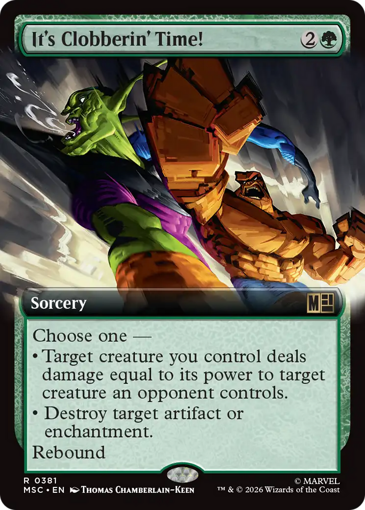 It's Clobberin' Time! (Extended Art) [Marvel Super Heroes Commander] | Exor Games Bridgewater