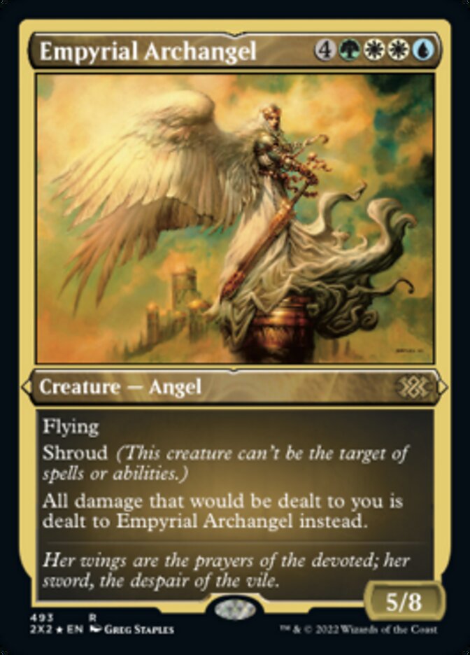 Empyrial Archangel (Foil Etched) [Double Masters 2022] | Exor Games Bridgewater