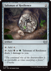 Talisman of Resilience [Duskmourn: House of Horror Commander] | Exor Games Bridgewater