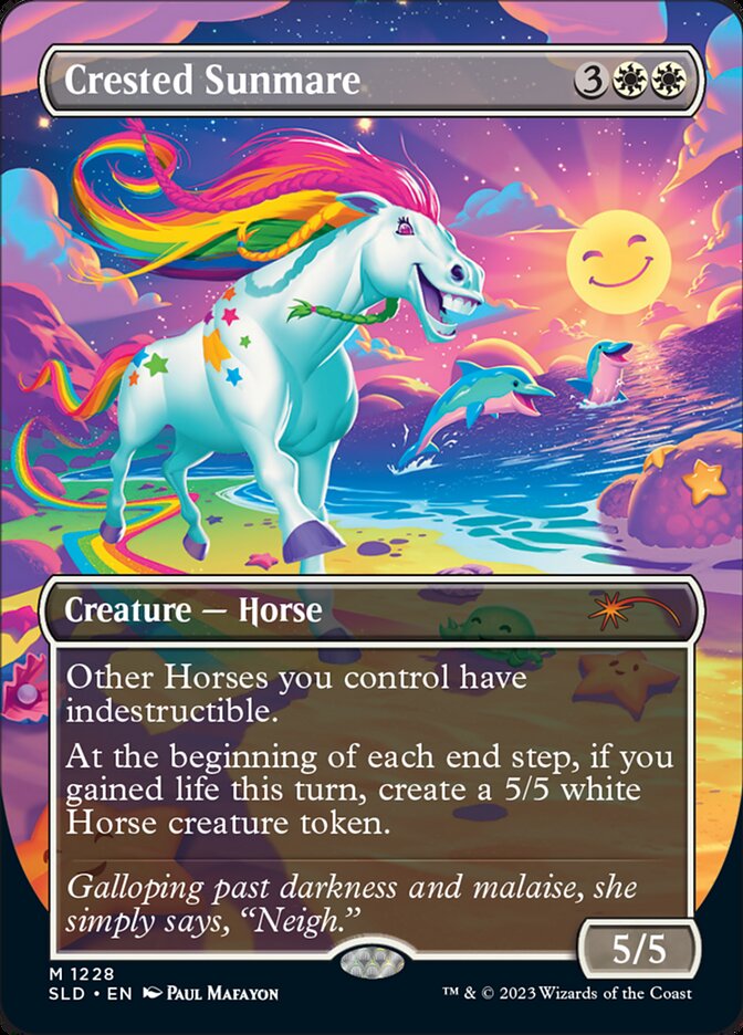 Crested Sunmare (Borderless) [Secret Lair Drop Series] | Exor Games Bridgewater