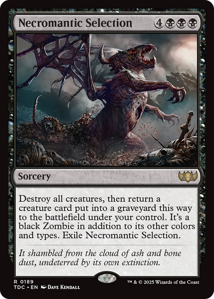 Necromantic Selection [Tarkir: Dragonstorm Commander] | Exor Games Bridgewater