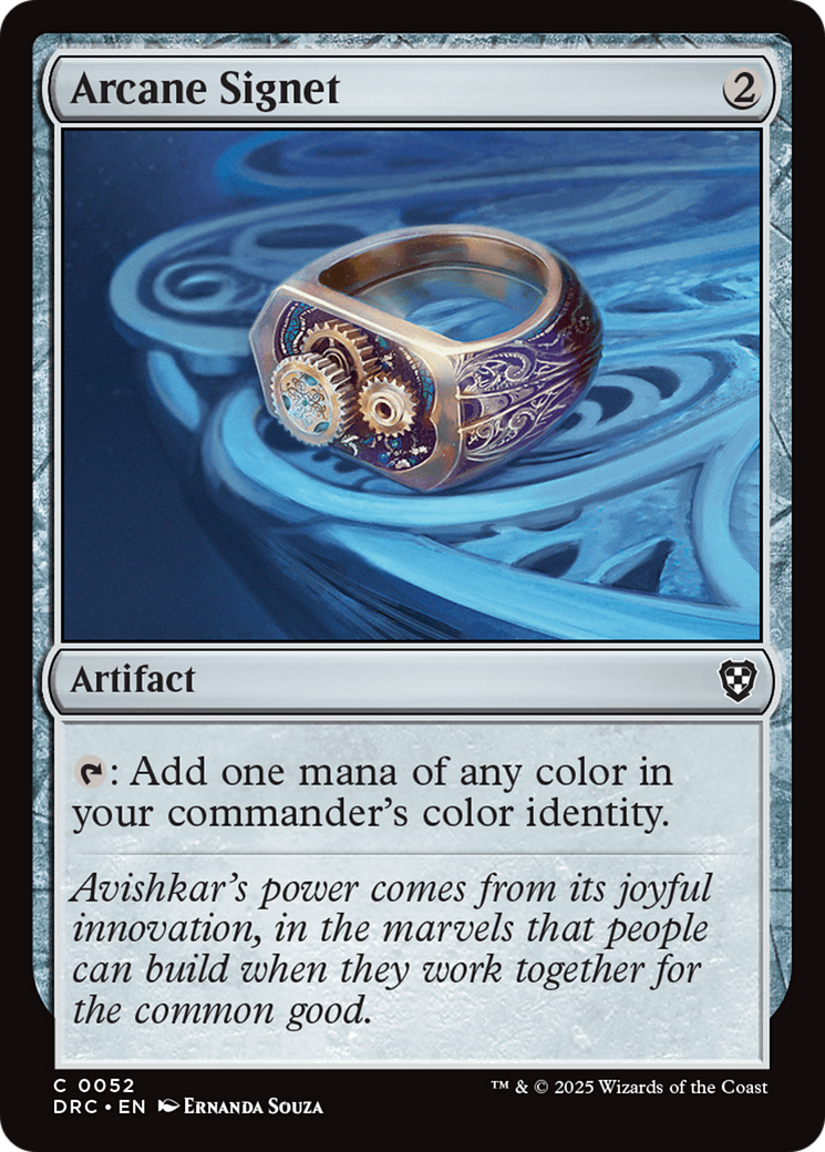 Arcane Signet (0052) [Aetherdrift Commander] | Exor Games Bridgewater