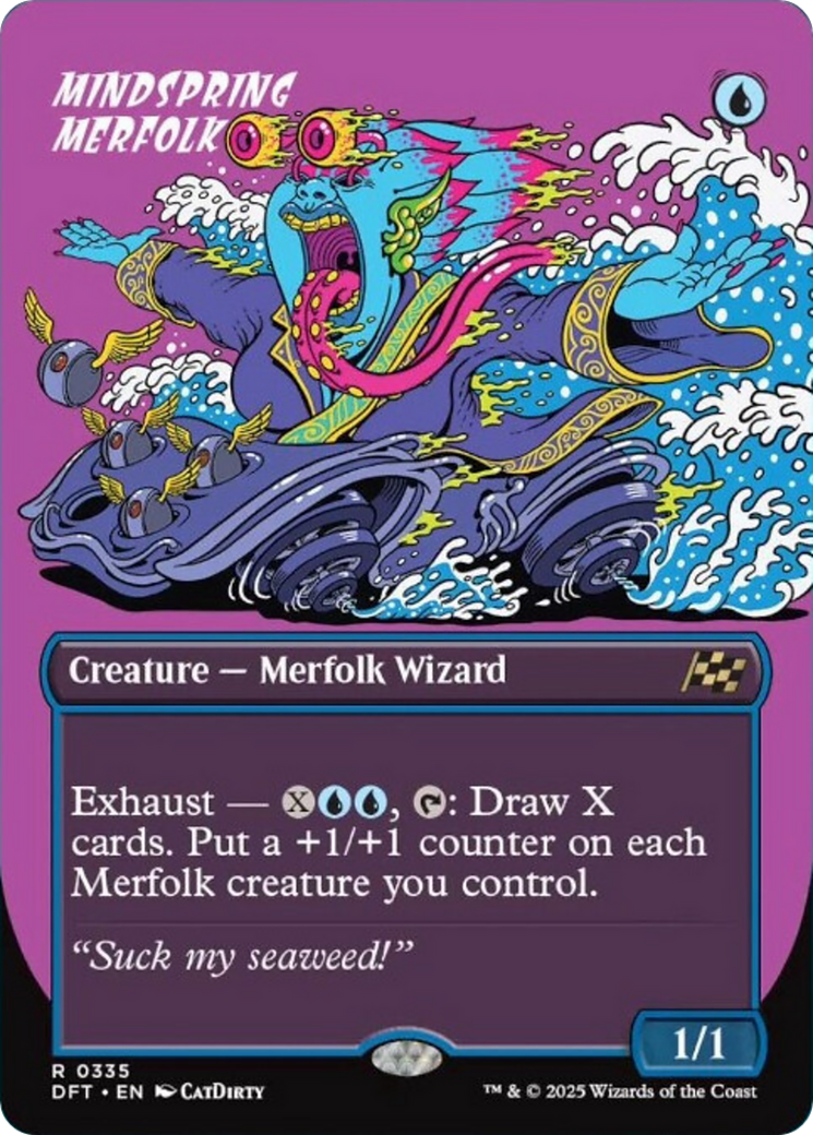 Mindspring Merfolk (Borderless) [Aetherdrift] | Exor Games Bridgewater