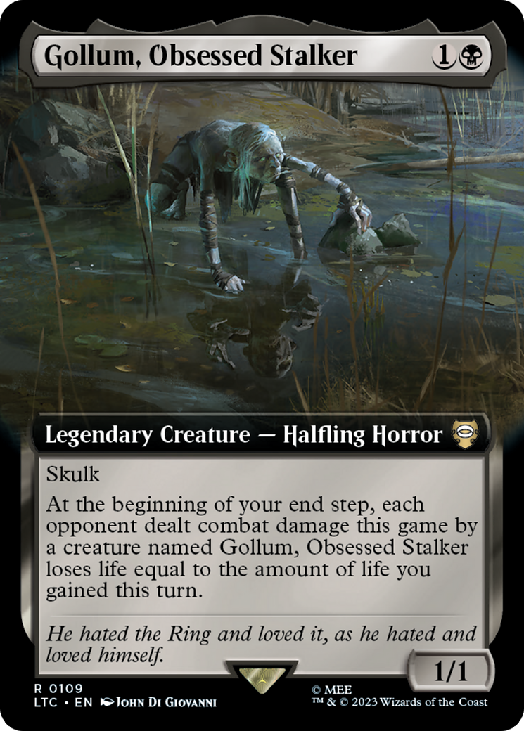 Gollum, Obsessed Stalker (Extended Art) [The Lord of the Rings: Tales of Middle-Earth Commander] | Exor Games Bridgewater