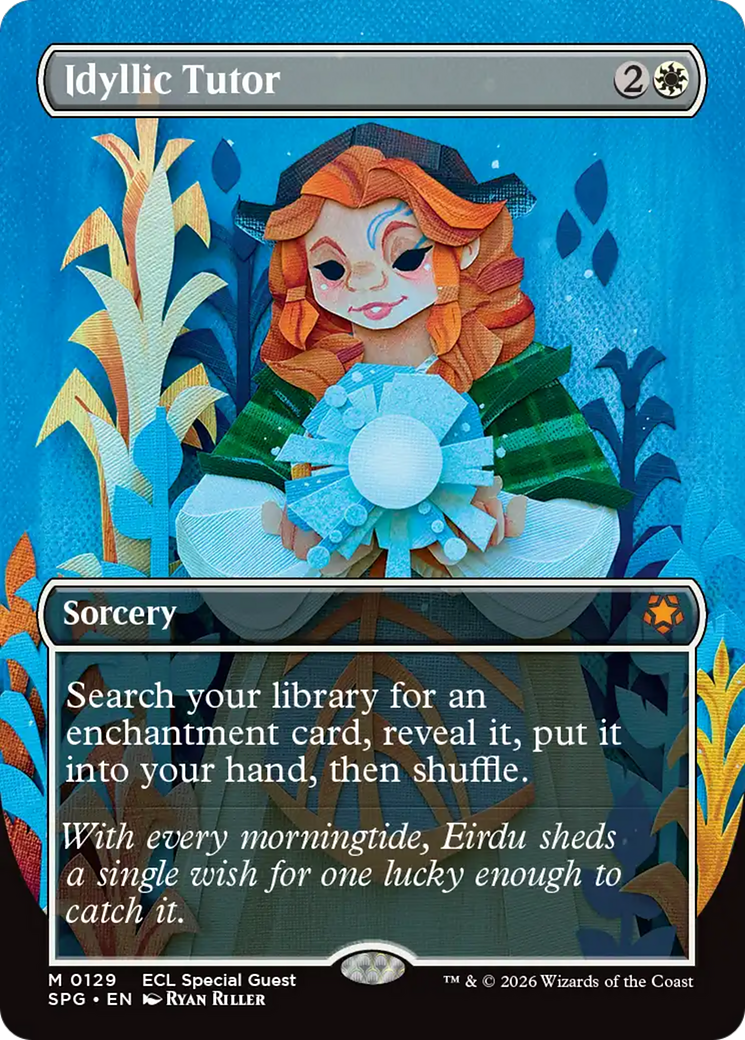 Idyllic Tutor (Borderless) [Lorwyn Eclipsed Special Guests] | Exor Games Bridgewater