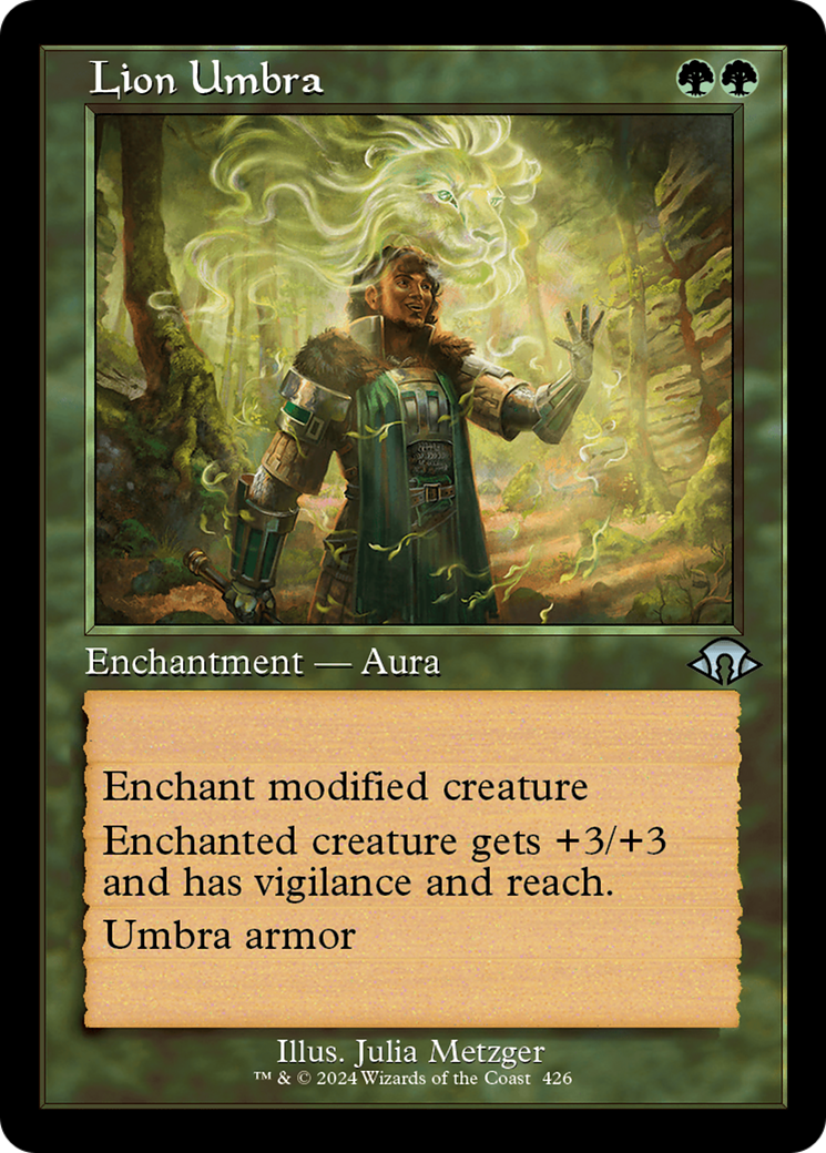 Lion Umbra (Retro Frame) [Modern Horizons 3] | Exor Games Bridgewater