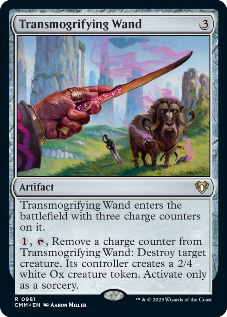 Transmogrifying Wand [Commander Masters] | Exor Games Bridgewater