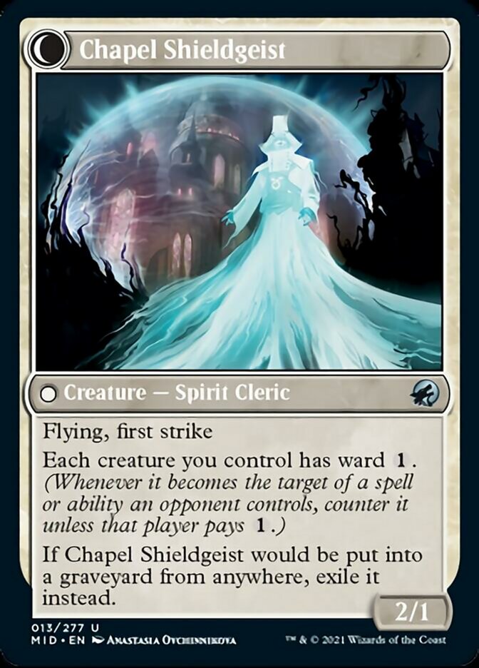 Chaplain of Alms // Chapel Shieldgeist [Innistrad: Midnight Hunt] | Exor Games Bridgewater