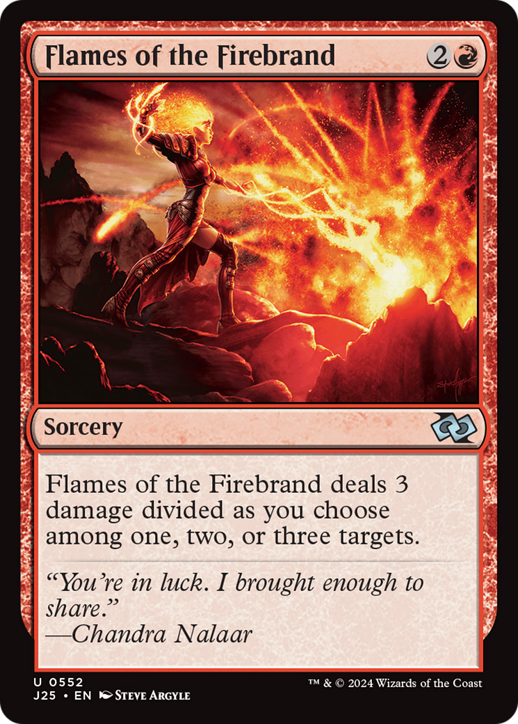 Flames of the Firebrand [Foundations Jumpstart] | Exor Games Bridgewater