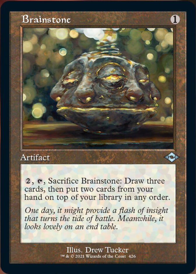 Brainstone (Retro Foil Etched) [Modern Horizons 2] | Exor Games Bridgewater