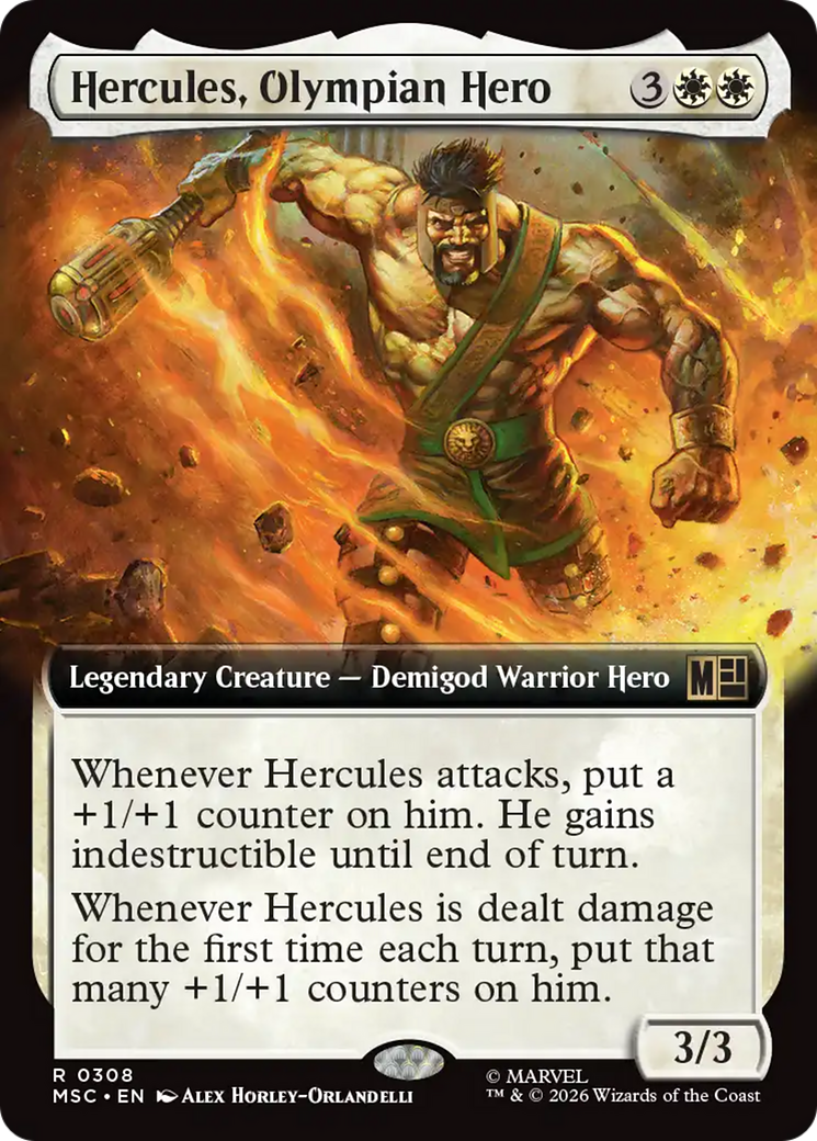 Hercules, Olympian Hero (Extended Art) [Marvel Super Heroes Commander] | Exor Games Bridgewater