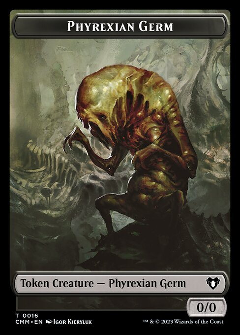 Eldrazi Spawn // Phyrexian Germ Double-Sided Token [Commander Masters Tokens] | Exor Games Bridgewater