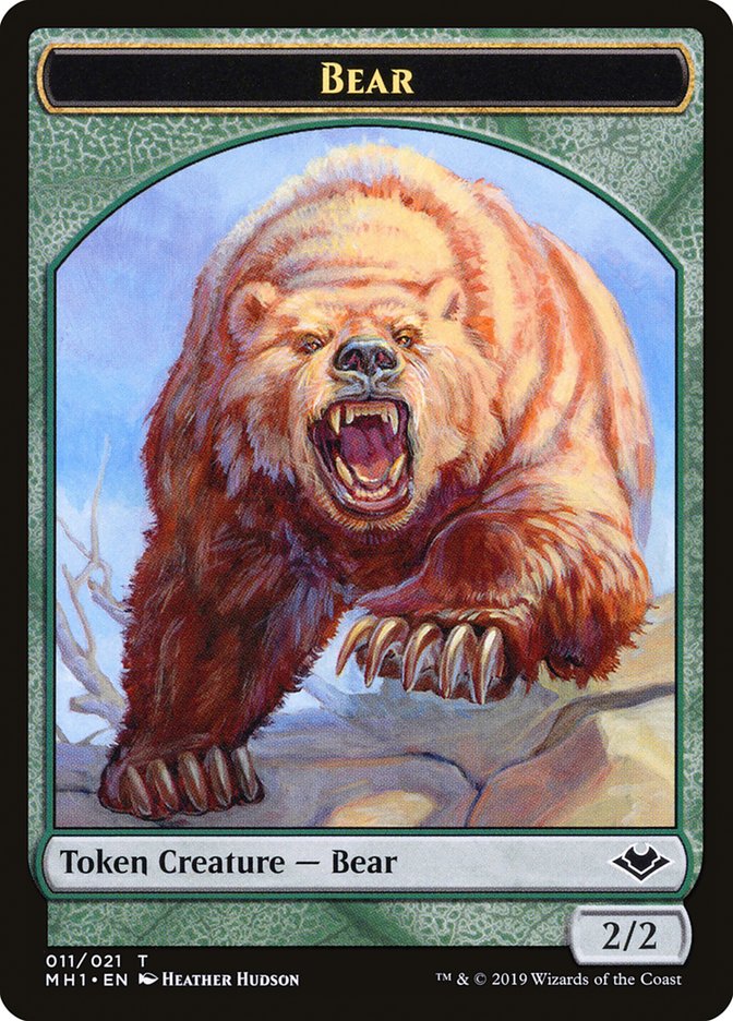 Bear Token [Modern Horizons Tokens] | Exor Games Bridgewater