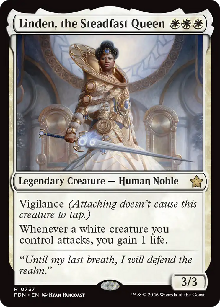 Linden, the Steadfast Queen (0737) [Foundations] | Exor Games Bridgewater