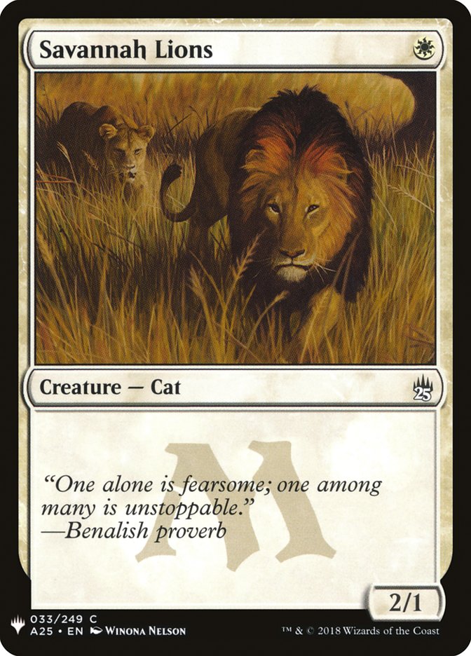 Savannah Lions [Mystery Booster] | Exor Games Bridgewater