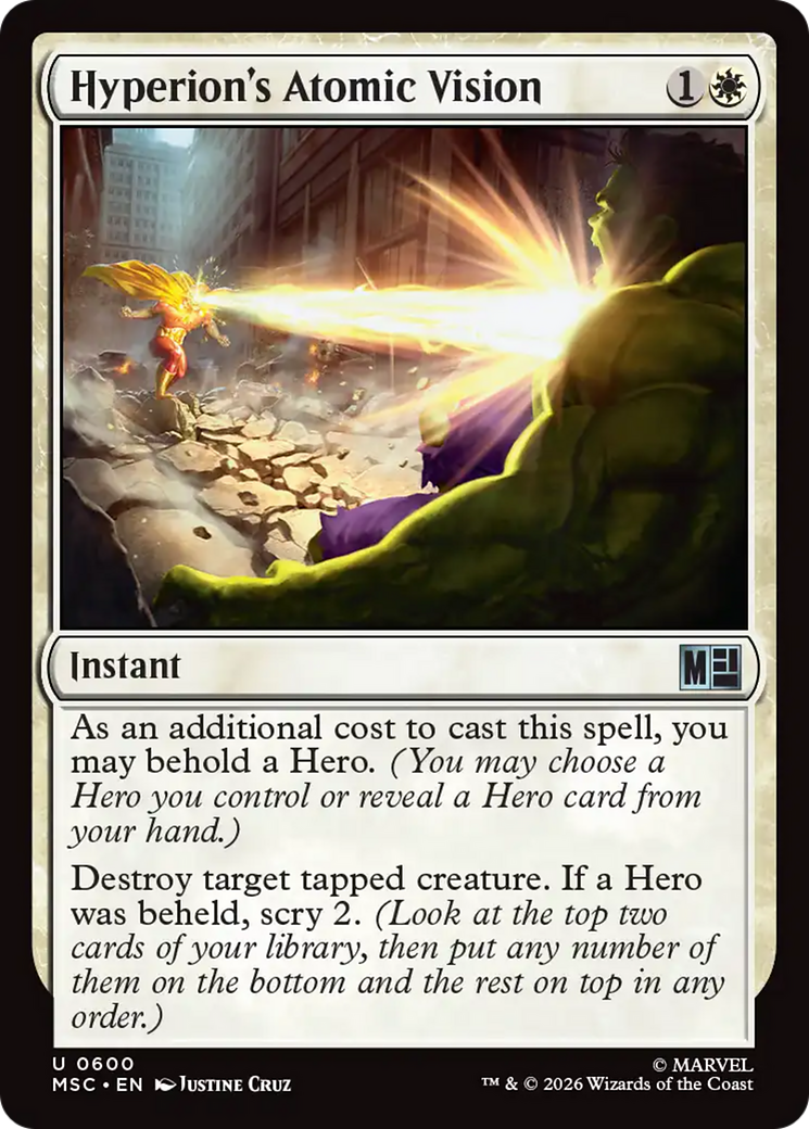 Hyperion's Atomic Vision [Marvel Super Heroes Commander] | Exor Games Bridgewater