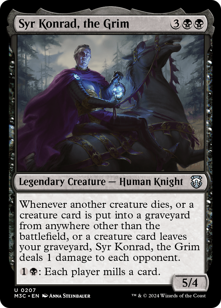 Syr Konrad, the Grim (Ripple Foil) [Modern Horizons 3 Commander] | Exor Games Bridgewater
