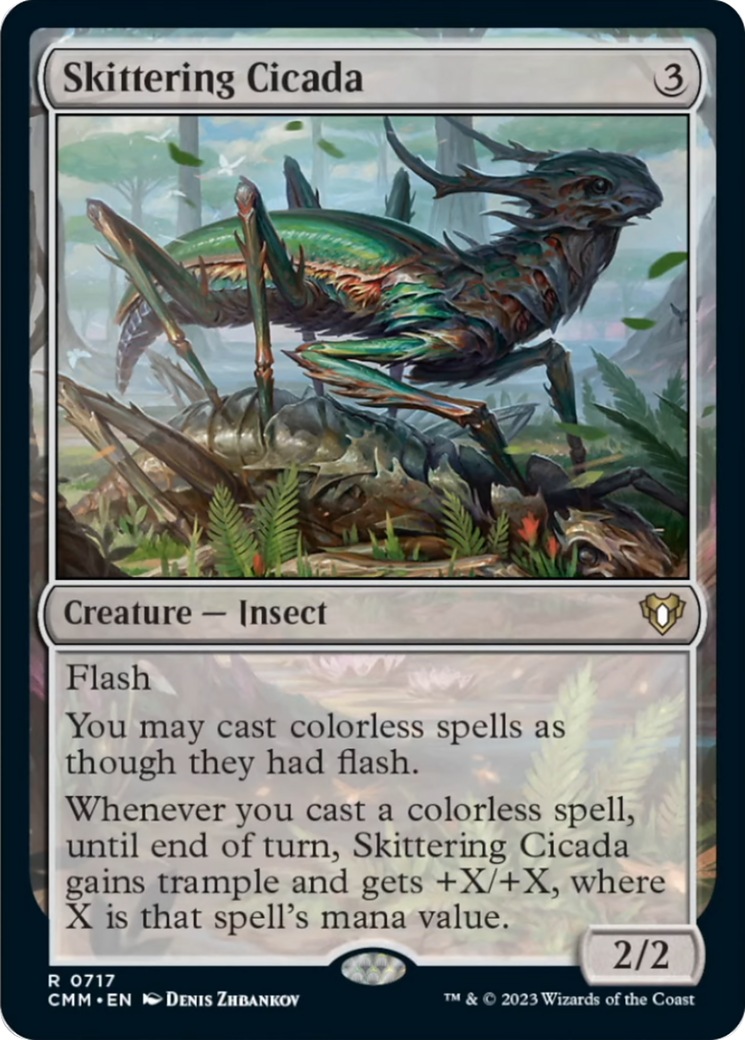 Skittering Cicada [Commander Masters] | Exor Games Bridgewater