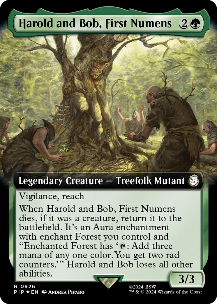 Harold and Bob, First Numens (Extended Art) (Surge Foil) [Fallout] | Exor Games Bridgewater