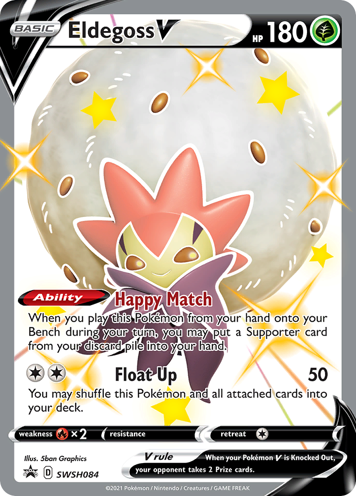 Eldegoss V (SWSH084) (Jumbo Card) [Sword & Shield: Black Star Promos] | Exor Games Bridgewater