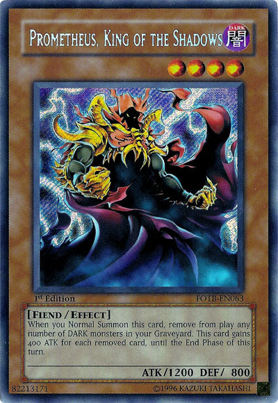 Prometheus, King of the Shadows [FOTB-EN063] Secret Rare | Exor Games Bridgewater