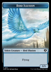 Treasure // Bird Illusion Double-Sided Token [Commander Masters Tokens] | Exor Games Bridgewater