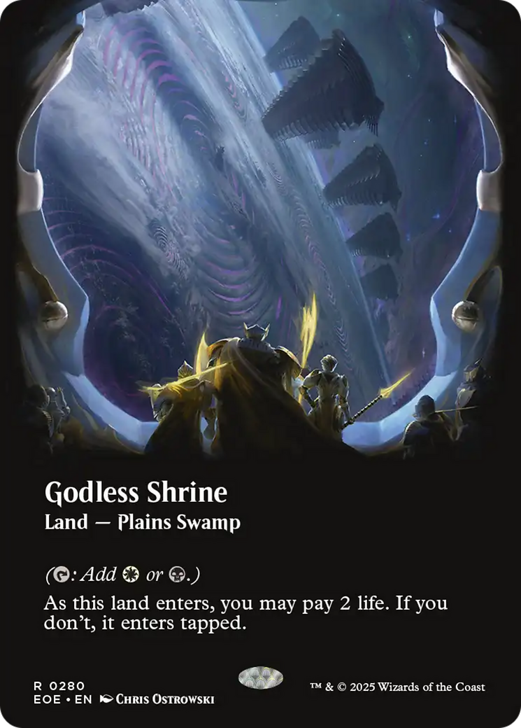 Godless Shrine (Borderless) [Edge of Eternities] | Exor Games Bridgewater