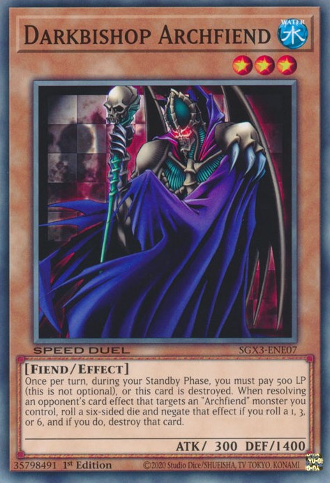 Darkbishop Archfiend [SGX3-ENE07] Common | Exor Games Bridgewater