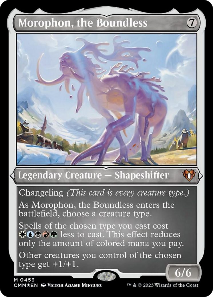 Morophon, the Boundless (Foil Etched) [Commander Masters] | Exor Games Bridgewater