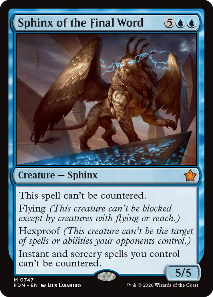 Sphinx of the Final Word (0747) [Foundations] | Exor Games Bridgewater