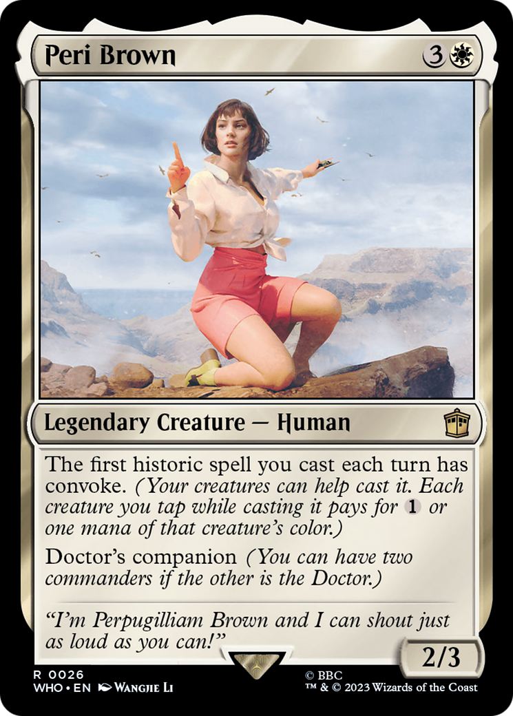 Peri Brown [Doctor Who] | Exor Games Bridgewater