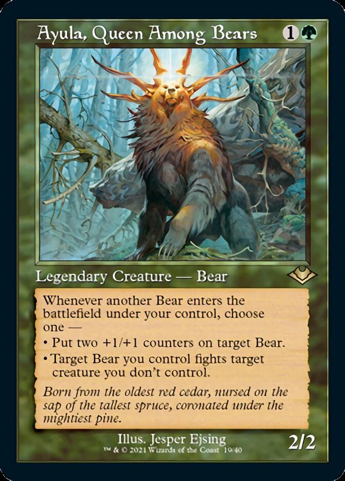 Ayula, Queen Among Bears (Retro Foil Etched) [Modern Horizons] | Exor Games Bridgewater