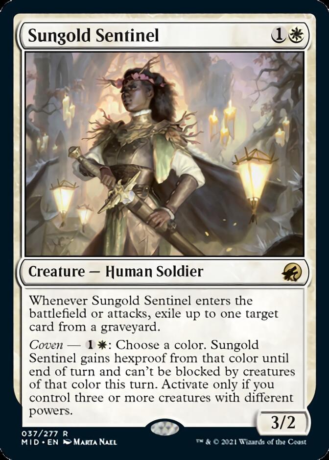 Sungold Sentinel [Innistrad: Midnight Hunt] | Exor Games Bridgewater