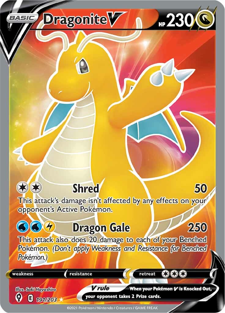 Dragonite V (191/203) [Sword & Shield: Evolving Skies] | Exor Games Bridgewater