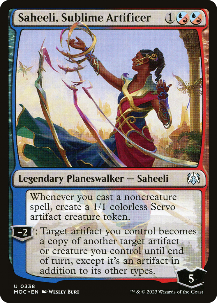 Saheeli, Sublime Artificer [March of the Machine Commander] | Exor Games Bridgewater