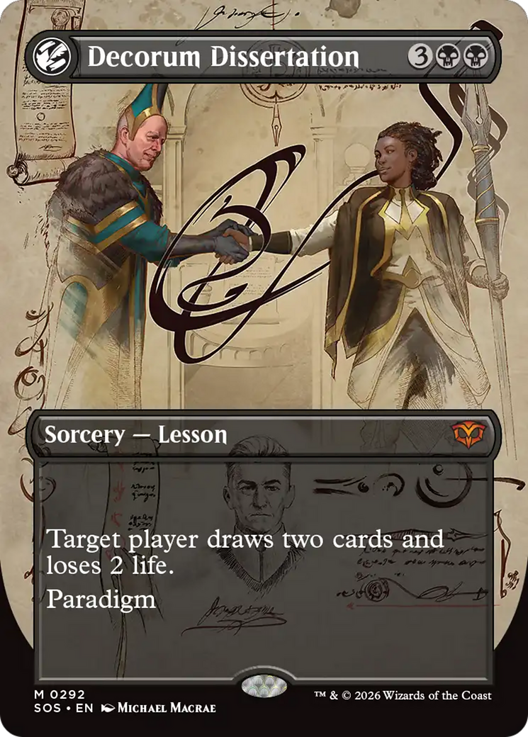 Decorum Dissertation (Borderless) [Secrets of Strixhaven] | Exor Games Bridgewater