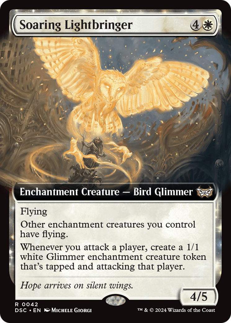 Soaring Lightbringer (Extended Art) [Duskmourn: House of Horror Commander] | Exor Games Bridgewater