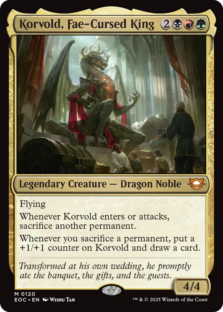 Korvold, Fae-Cursed King [Edge of Eternities Commander] | Exor Games Bridgewater