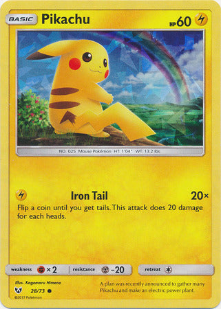 Pikachu (28/73) (Cracked Ice Holo) [Miscellaneous Cards] | Exor Games Bridgewater