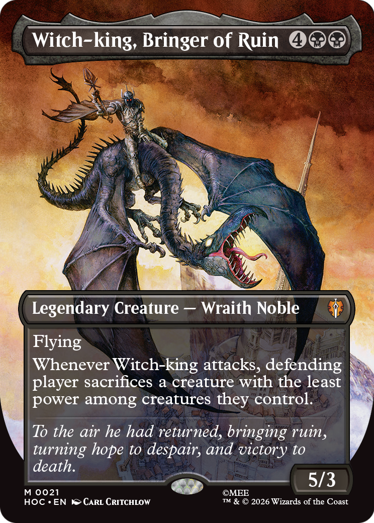 Witch-king, Bringer of Ruin (Borderless) [The Hobbit: Eternal-Legal] | Exor Games Bridgewater