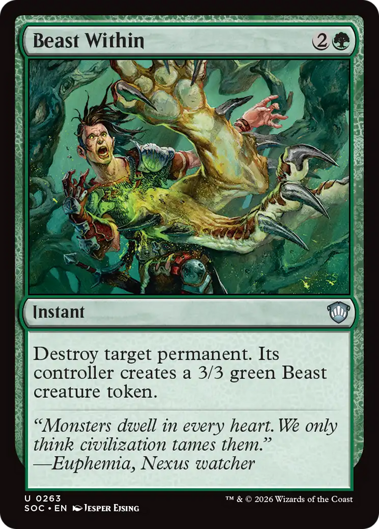 Beast Within [Secrets of Strixhaven Commander] | Exor Games Bridgewater