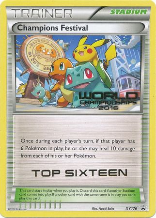 Champions Festival 2016 Top Sixteen (XY176) [XY: Black Star Promos] | Exor Games Bridgewater